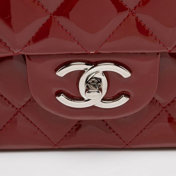 Chanel Patent Leather Classic Maxi Double Flap Bag - Picture 9 of 15